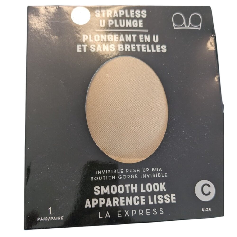 NEW LA Express Strapless U Plunge Bra | Size C